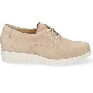 Durea - 6293 Veterschoenen - Beige - Wijdte E