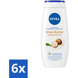 Nivea - Douchegel - Shea Butter & Botanical Oil - 250 ml - Voordeelverpakking - 6 stuks