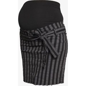 Love2Wait Zwangerschapsrok - Skirt Striped Powerstretch - Black - 27