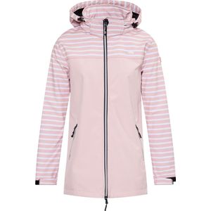 Nordberg Maddy - Softshell Outdoor Zomerjas Dames - Pink Stripe - Maat M