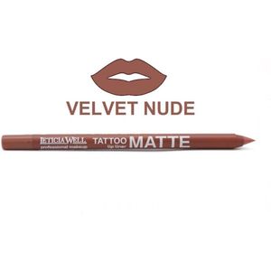 Leticia Well - Matte Tattoo Lippotlood / Lipliner - Beige / Velvet Nude - Nummer 11658 - 1 stuks