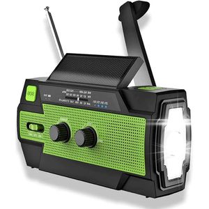 Noodradio - Draagbare Radio - Groen - Noodpakket Oorlog