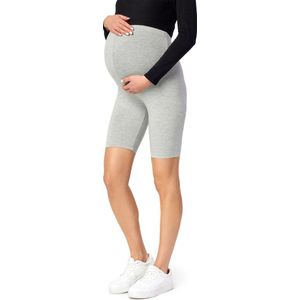 Be Mammy Dames Zwangerschapsleggings - Vrijetijdsbroek – Korte - Viscose - BE-Leggings-04 - Gemêleerd - L