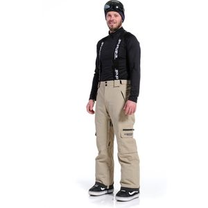 Rehall PICKER-R Heren Wintersportbroek Bruin M - Skibroek - Snowboardbroek - Gewatteerde Broek