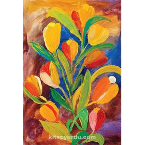 Tulpen Schilderij | Houten Puzzel | 2000 Stukjes | King of Puzzle | 59 x 88 cm