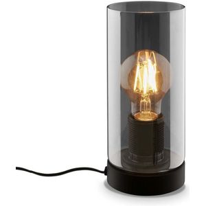 Fumi - Tafellamp - Zwart - Metaal/Rookglas