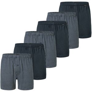 Schiesser Heren boxershort 6 pack Singel-Jersey