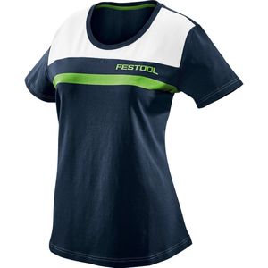 Festool - FASH-LAD-FT1 - T-shirt - Blauw/Wit/Groen - Katoen