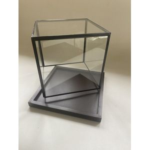 Vierkante glazen stolp - Vitrine - Display