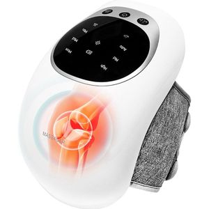 Knie massager, multifunctioneel display draadloze kniemassager, draagbare infraroodkniemassager met instelbare temperatuur en vibratiefunctie, geschikt voor knieartroseverlichting