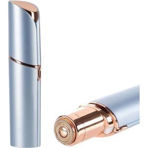 ARAMO® - Gezichtshaarverwijderaar voor Vrouwen, USB Oplaadbaar, Wenkbrauw-, Lichaams- en Gezichtstrimmer - Lichtblauw.