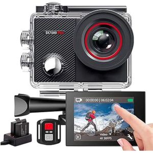 Vlog Camera voor Kinderen en Volwassenen - Vlog Camera's voor Beginners en Professionals - Bodycam - Action Camera - Zwart met Rood