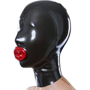 Extreme latex fetisj GAG masker voor haar - Latex bondage - 100% Latex rubber - BDSM - Mond condoom - Knevel - Fetisj - One size - Meerdere maten