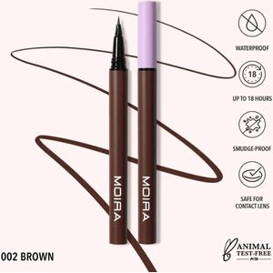 Moira | Waterproof Micro Tip Liquid Liner 002 Brown