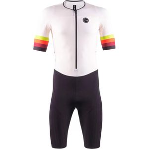 Nalini - Heren - Fietspak - Fietsbroek en Fietsshirt samen - Zomer - Snelpak - Triathlon - SKINSPEED SUIT - PRISTINE - L