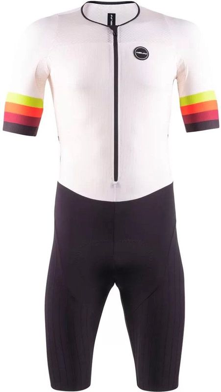Nalini - Heren - Fietspak - Fietsbroek en Fietsshirt samen - Zomer - Snelpak - Triathlon - SKINSPEED SUIT - PRISTINE - L