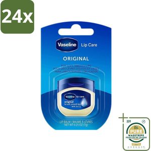 Vaseline - Original - Lip Balm - Hydraterend - 7 g - Voordeelverpakking - 24 stuks - Hydraterend - Bescherming lippen