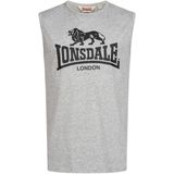 LONSDALE - Clopton - T-shirt - Grijs Gemêleerd/Zwart
