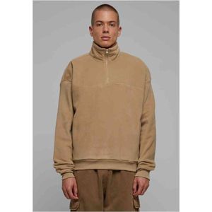 Urban Classics - Basic Polar Fleece Troyer Sweater/trui - 3XL - Beige