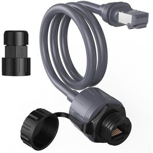 Ethernet-adapter Geschikt Voor Starlink Gen 3 & Mini - met 0.5m Waterdichte Kabelverlenging - RJ45-koppeling Geschikt Voor Star Link Standard V3 & Mini Dishy - Ideaal Voor Binnen- en Buitengebruik