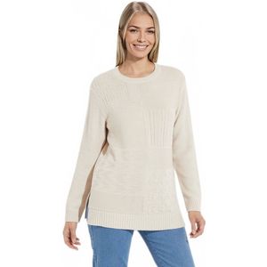 Tuniek met lange mouwen en ronde hals