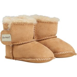 En Fant - Slofjes voor baby's - Schapenvacht voering - Camel - maat L (15,7cm)