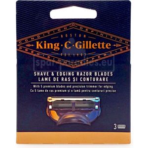 Gillette King C. Scheermesjes, pak van 3