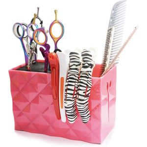 Mr. Rebel Kappersgereedschap Opbergdoos – Roze Organizer voor Kappersscharen, Kammen en Haarclips – Professionele Dressoir Organizer voor Stylisten en Kappers - opbergdoos kappers