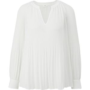 s.Oliver BLACK LABEL - Damesblouse - Ivoor - Lange Mouwen - Regular Fit