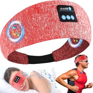 3-in-1 Slaaphoofdtelefoon Sport Hoofdband - Draadloze Muziek Hoofdband Slaapmasker - Bluetooth Hoofdtelefoon voor Mannen Vrouwen - Sport Joggen Yoga - Roze