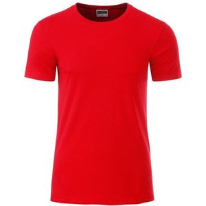 James and Nicholson - Heren Standaard T-Shirt (Tomaat Rood)