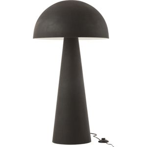 J-Line staanlamp Paddenstoel - metaal - zwart - etra large
