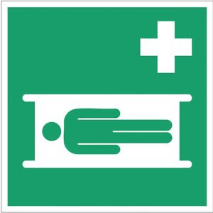 Brancard bord – E013 - Dibond - 10 x 10 cm