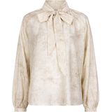 Esqualo - Blouse - Ecru - Raglan Shawl Collar