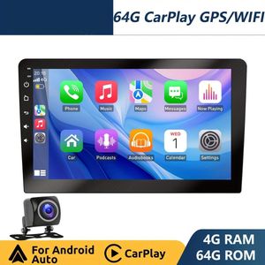 Android - 9 inch - Autoradio - 2 DIN - Multimedia Speler - Touchscreen - 4+64GB Geheugen - HD-IPS Scherm - CarPlay & Android Auto