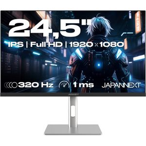 JAPANNEXT Gaming Monitor 24.5"" IPS Full HD (1920x1080) 320Hz 1ms | JN-IPS245G320F-HSP