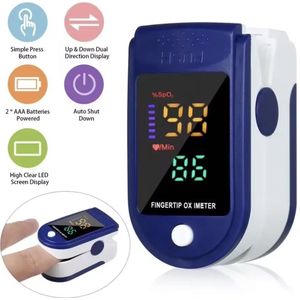 Saturatiemeter Vinger - Zuurstofmeter vinger - Oximeter - Zuurstofsaturatiemeter - Bloedzuurstofmeter - Digitaal - Draagbare Oximeter - Gezondheid - Hartslagmeter - Finger Pulse Oximeter - Inclusief Batterij