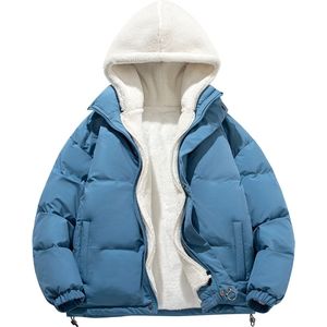 Livano Parka Heren - Winterjas - Sherpa - Voor Heren - Jas - Winter - Volwassen - Extra Zacht - Blauw - Maat XL