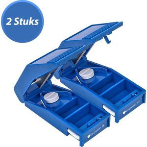 Pillensnijder voor harde en zachte pillen - Inclusief pillenvakjes - Pillenvergruizer - Pillensplijter