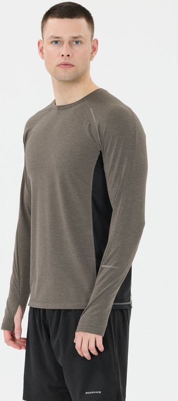 ENDURANCE Functioneel shirt 'Jonnik'  donkergrijs / zwart