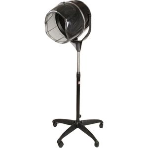 Jurrys Haardroogkap - Drogen - Haar - Kapsalon - Max 70 graden - 1180W - 115cm x 65cm - Zwart - Met wieltjes - Föhn