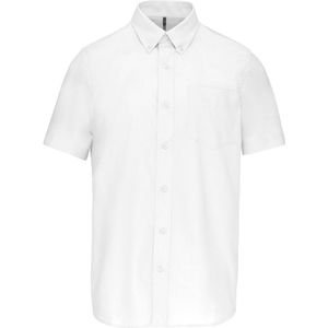 Kariban Heren Oxford overhemd korte mouwen K535 - White - M