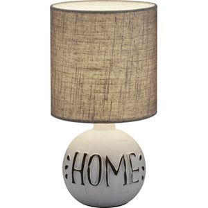 LED Tafellamp - Torna Ernami Home - E14 Fitting - Rond - Mat Grijs - Keramiek