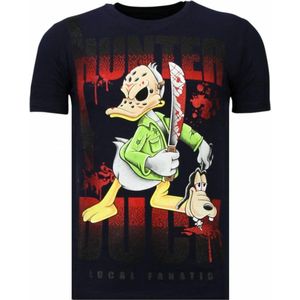 Hunter Duck - Rhinestone T-shirt - Navy