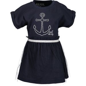Blue Seven Meisjes Jurk - donkerblauw - Maat 62