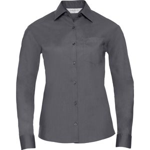 Russell Collectie Dames / Dames Lange Mouwen Shirt (Konvooi Grijs)