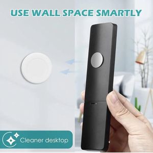 Set van 4 Magnetische Afstandsbedieninghouders – Kleine Muurbevestiging (Ø 2,5 cm) – Stick-On Beugels voor TV, Audio & Meer – Compact & Handig – Altijd je Afstandsbediening binnen Handbereik