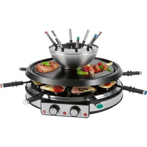 ProfiCook - RG/FD 1245 - Raclette- Fonduecombinatie  - 8 personen