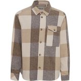 Solid - Manheim - Overhemd - Beige - Regular Fit - Lange Mouwen