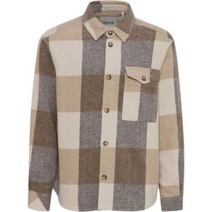 Solid - Manheim - Overhemd - Beige - Regular Fit - Lange Mouwen